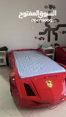  2 Kids car bed with mattress for age 2-12 years