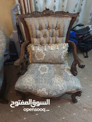  4 طقم كنب خشب زان للبيع