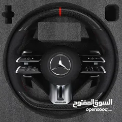  2 عجلة قيادة من الكربون لمرسيدس W205 W213 W177 W222 AMG GT يوجد لدينا جميع قطع غيار وتعديل وكتات تعديل