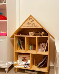  4 مكتبات قصص ستاند كتب خشب اطفال