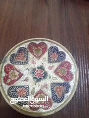  1 اطقم نحاسيات قديمه ورسم يدوي جميل