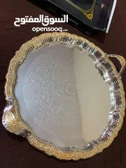  6 مضايف العيد ذهبيه نوعيه ثقيله استعمال خفيف