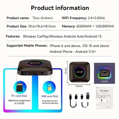  3 Carlinkit wireless Carplay intelligent system