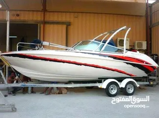  15 Sealine Boat Hannibal730 (24ft) full options , price without engine سعر القارب بدون محرك