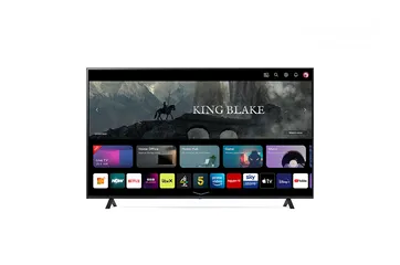  1 شاشة LG 4K Smart بالذكاء الاصطناعي 70 بوصة نظية ولا شخطة مع انارة خلفية مخفية