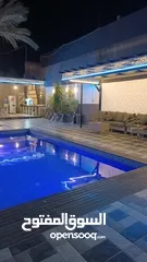  1 شاليه البحر الميت اول الراما جديد وفخم ومميز للايجار اليومي اوشهري او سنوي