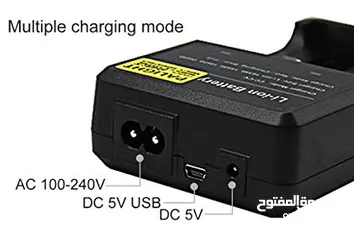  2 شاحن بطاريات ثنائي 3.7V Battery Charger