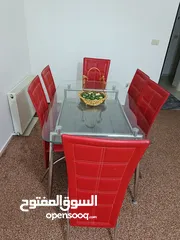  1 طاولة سفرة 6 مقاعد