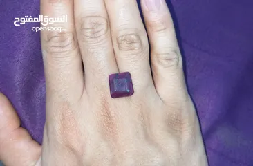  6 حجر ياقوت أحمر أفريقي طبيعي غير معالج مع شهادة المختبر natural untreated african ruby