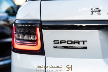  7 Range Rover Sport P400e Hse 2021 Black package     يمكن التمويل