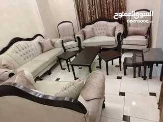  11 #_طقم_كنب_زان_مصري_دمياط9مقاعد_تفصيل كوالتي عالي بحاله الجديد وخشب زان بالكامل ودهان جوزي وقماش جكيا