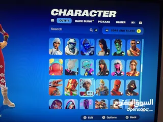  1 حساب فورتنايت للبيع نادر جدا و يسوى 7000 دينار و يحتوي على سكنات جوالات الجلاكسي