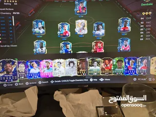  7 حساب فيفا حظ ما شاء الله دينهو 95 ظاهره 94 هام و خوليت 94 و دون 93 و غيرهم الكثير قابل للتفاوض مع4m