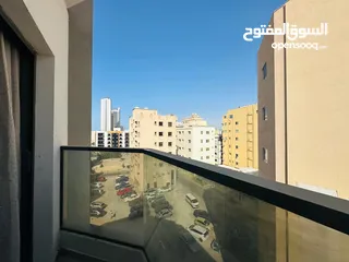  3 F3 / قرب دوار السفينة غرفة وصالة للايجار الشهري الشامل - مفروشة فرش جديد - 2 بلكونة  - شامل الفواتير