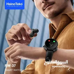  1 SmartWatch Connectée HainoTeko RW37 avec Écouteurs Intégrés de Façon Moderne – ساعة ذكية مع سماعات م