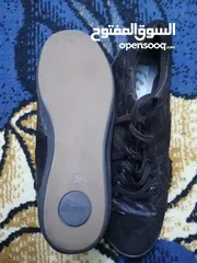  3 حذاء جلد طبيعي جوزي مع شاموا قياس 42 غير مستخدم ماركة باتا الايطاليه صناعه هندية