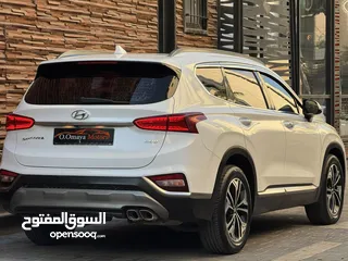  2 فرصة نادرة Hyundai Santa Fe بانوراما غرفة بني    (6+1 مقاعد أصلية) ممشى قليل و بحالة الوكالة