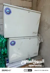  1 فريزرات 2 مستعمل فريزر بدو صيانه والثاني شغال ميه بالميه