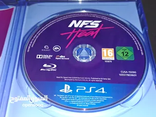  7 سيدي بلايستيشن 4 سيدي  جديد مستعمل 5 مرات فقط (لعبة نيد فور سبيد)170 شيكل فقط Need for Speed