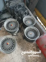  1 جنط BBSبحاله ممتازه جدا منقل مع شفف  ماركا شماليه بسعر مغري