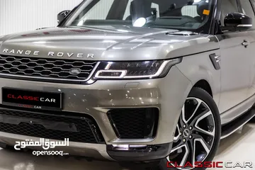  15 Range Rover sport 2018 Hse Black package  Gasoline   السيارة وارد المانيا و قطعت مسافة 33,000