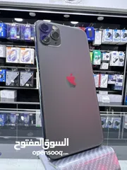  1 ايفون 11 برو ماكس 256 جيجابايت  بطارية اصلية 88٪؜ مش مفتوح ولا مصلح نهائيا  كفالة محل 30 بوم بفاتورة