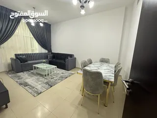  1 للايجار الشهري شقة غرفتين وصالة في عجمان منطقة النعيمية ابراج السيتي تاور
