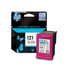  3 HP 121 Color Original Inkjet Advantage Cartridge For Deskjet حبر اتش بي ملون