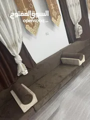  4 مجلس غرفة جلوس مجلس جديد استعمال عرسان 6 شهور