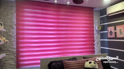  2 Pink curtains