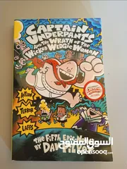  5 Uncolored Comic book novels, Captain underpants, for kids and teens. Great condition.