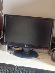  2 شاشه LG للكمبيوتر بحالة وكاله