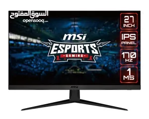  9 شاشة MSI GAMING للكمبيوتر والبليستيشن 5 بتردد 170HZ  وسرعة استجابه عاليه بسعر مغري