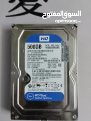  2 متوفر هارد دسك hdd عدد 2 -500-500= بسعر 65 شيكل واصل امكانية تنزيل ويندوز