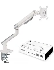  1 White Gadgeton Premium Monitor Arm