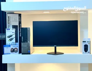  2 اجهزه امريكيه ديل coer i5 مع شاشات جديده 24 انش يابلاش بمواصفات ممتازه وقويه بسعر مغري جدا