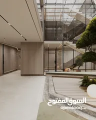  6 شقه فاخره استوديو طابق ارضي مساحه 98 متر / عبدون بجانب تاج مول