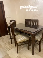  2 طاوله سفره خشب زان مع لاتيه