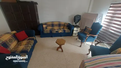  4 طقم صالون  غرفة جلوس شبه جديد