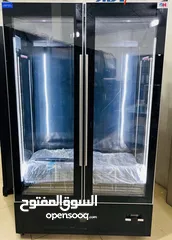  1 ثلاجة عرض بابين لون اسود