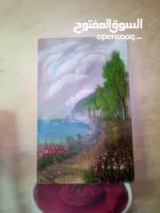  15 لوحات فنيه رسم يدوي احترافي