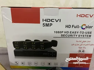  1 كامرات مراقبه جديده 4 كامرت و DVR ملحقات كامله