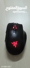  12 Mouse razer naga pro ماوس مخصص لمحترفي الاعاب وخاصه العاب MMO و RPG ويتميز بدقه عالي جداً