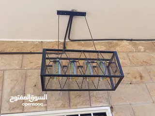  15 ثريات ومعلقات جديده استعمل بكم شهر للبيع بداعي السفر والرحيل