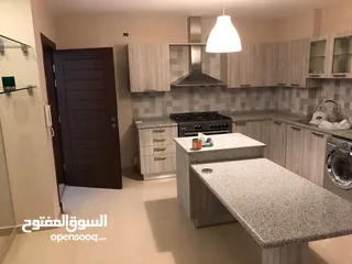  15 شقة ارضية مفروشة للايجار غرفتين نوم مع حديقة في عبدون