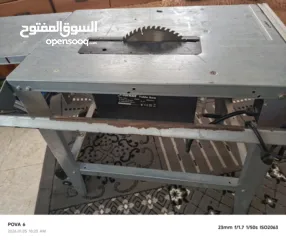  1 منشار خشب للبيع بحاله ممتازه موجود في نابلس