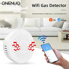  1 حساس تسرب غاز الطبخ مع انذار Wifi