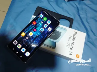  4 جوال ريد مي نوت 14برو 5G  استعمال شهر