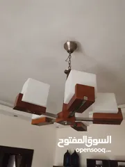  5 ثريا مميزه للبيع حشب مع كروم