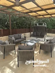  1 أطقم رتان وكراسي مطاعم